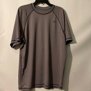 Nike Dry Fit Short Sleeves Short Gray XL
